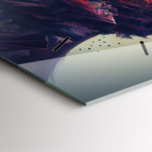 Orologio quadrato Donna astratta