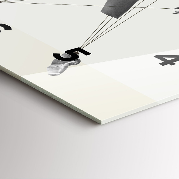 Orologio quadrato Ballerina astratta