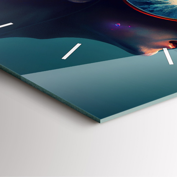 Orologio quadrato Mondo futuristico