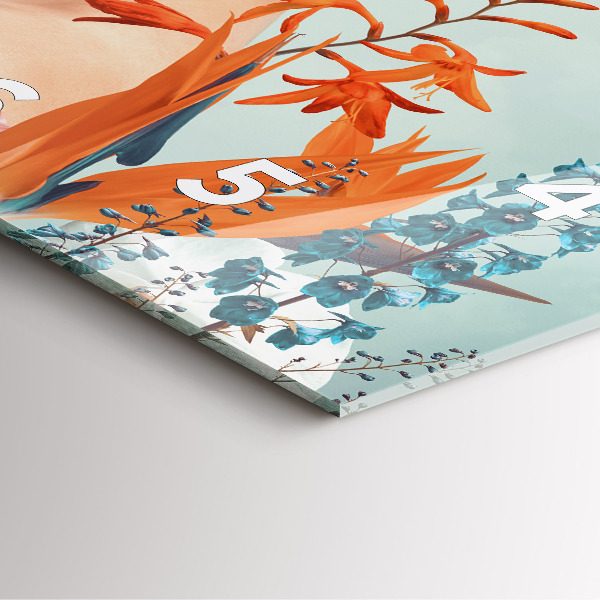 Orologio quadrato Donna con fiori