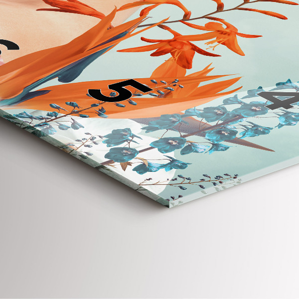 Orologio quadrato Donna con fiori