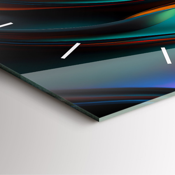 Orologio quadrato Onda futuristica