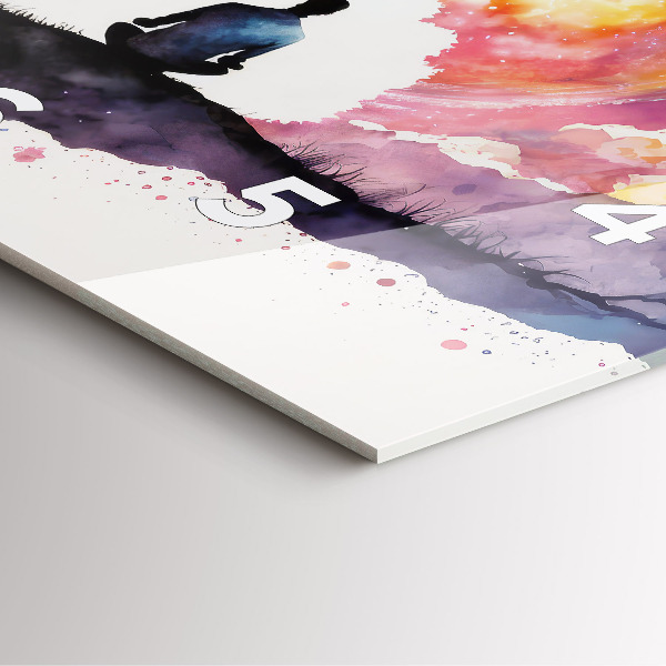 Orologio quadrato Stile di vita meditativo