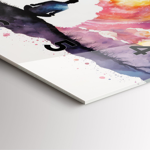 Orologio quadrato Stile di vita meditativo