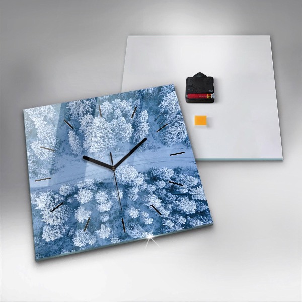 Orologio quadrato Foresta vista da un drone