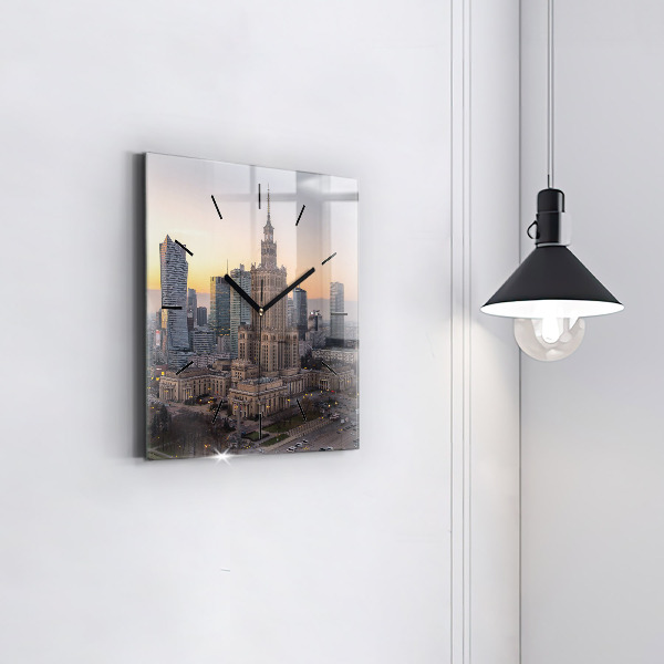 Orologio quadrato Panorama di Varsavia