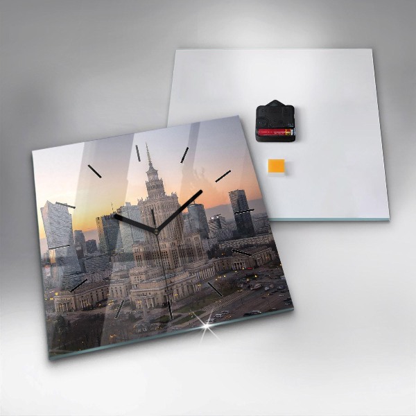 Orologio quadrato Panorama di Varsavia