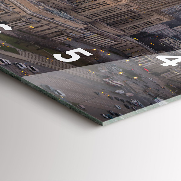 Orologio quadrato Panorama di Varsavia