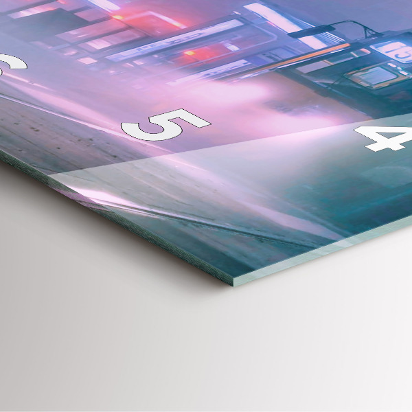 Orologio quadrato Varsavia nella nebbia