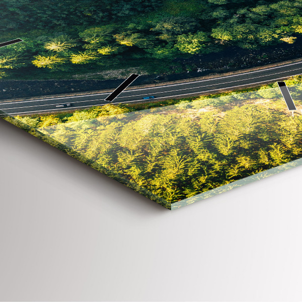 Orologio quadrato La foresta vista dall'alto