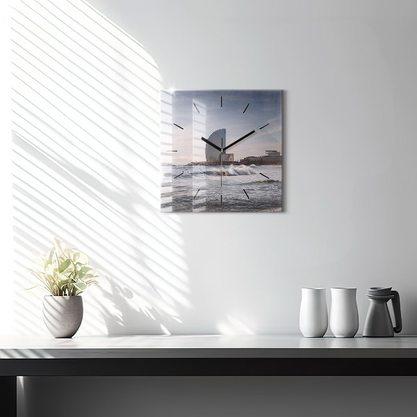 Orologio quadrato Surfista di Barcellona