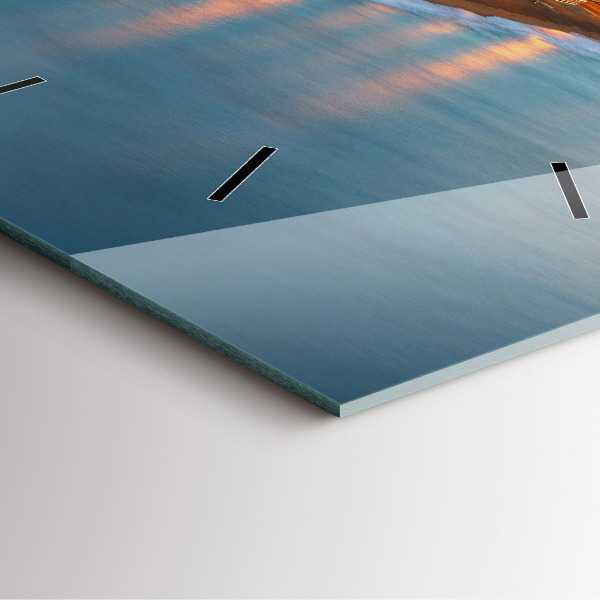 Orologio quadrato in vetro Spiaggia di Barcellona