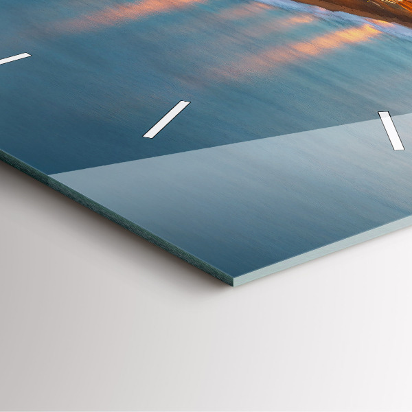 Orologio quadrato in vetro Spiaggia di Barcellona