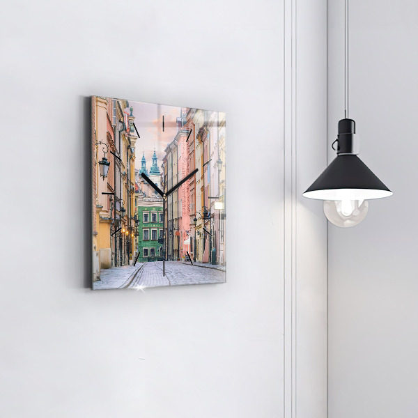 Orologio quadrato in vetro Città Vecchia di Varsavia