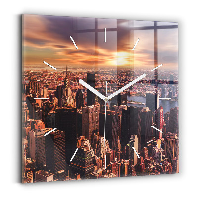 Orologio quadrato Panorama della città ovest