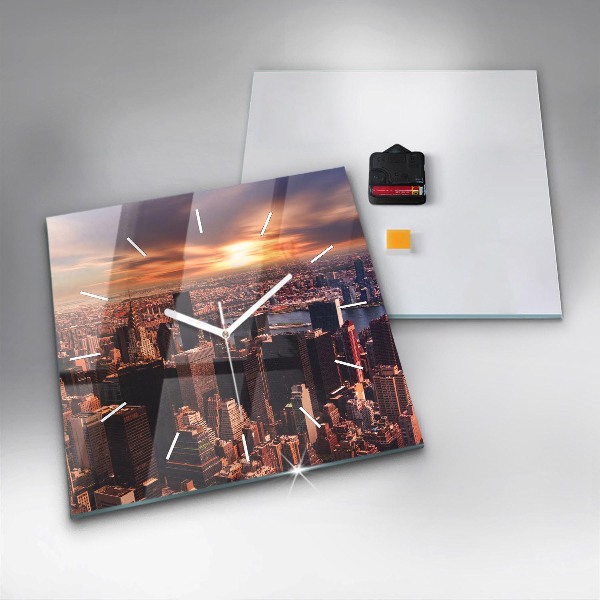 Orologio quadrato Panorama della città ovest