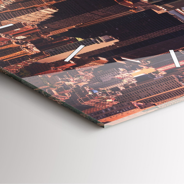 Orologio quadrato Panorama della città ovest