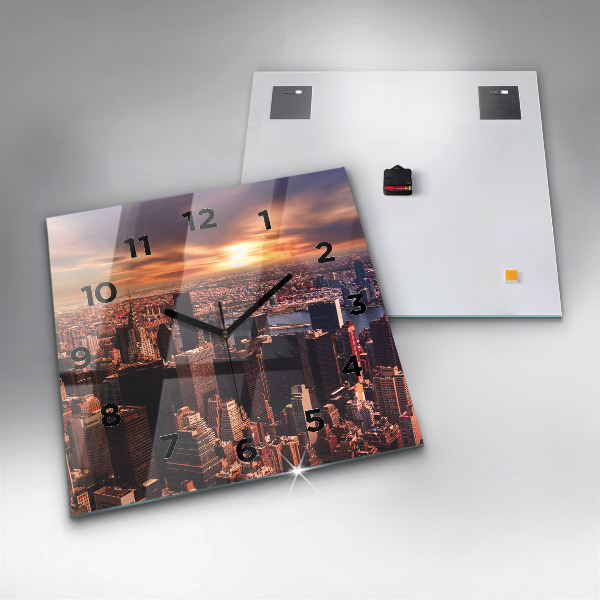 Orologio quadrato Panorama della città ovest