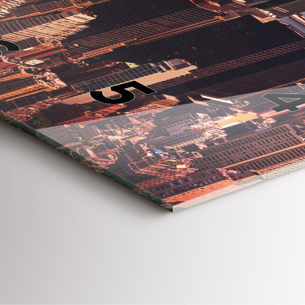 Orologio quadrato Panorama della città ovest