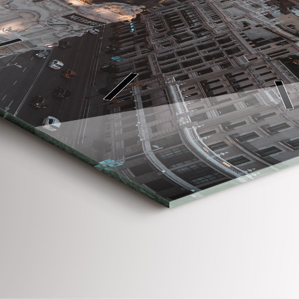 Orologio quadrato Città al tramonto