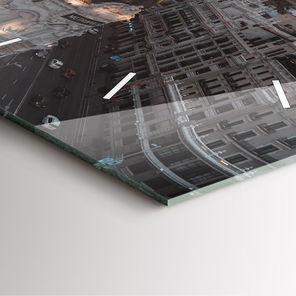 Orologio quadrato Città al tramonto