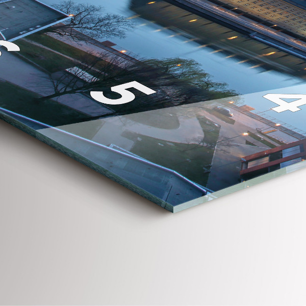 Orologio quadrato Breslavia da un drone