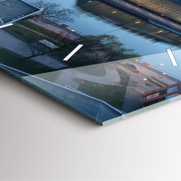 Orologio quadrato Breslavia da un drone