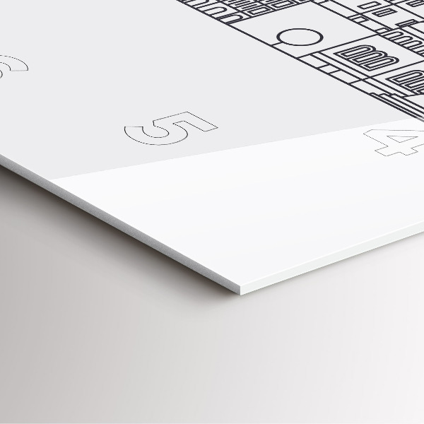 Orologio quadrato Panorama dell'architettura di Lodz