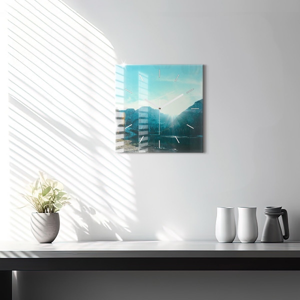 Orologio quadrato Montagna e fiume in Polonia