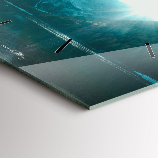 Orologio quadrato Montagna e fiume in Polonia