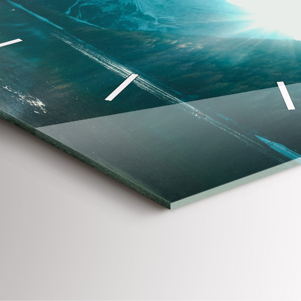 Orologio quadrato Montagna e fiume in Polonia