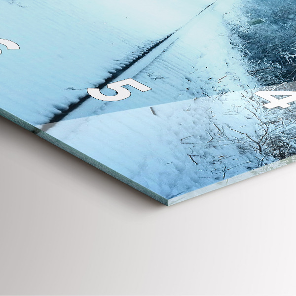 Orologio quadrato Cervi sulle tracce