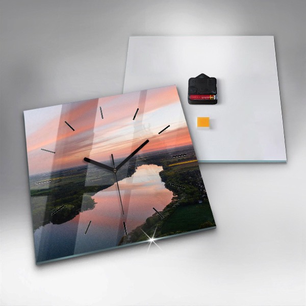Orologio quadrato Vista lago