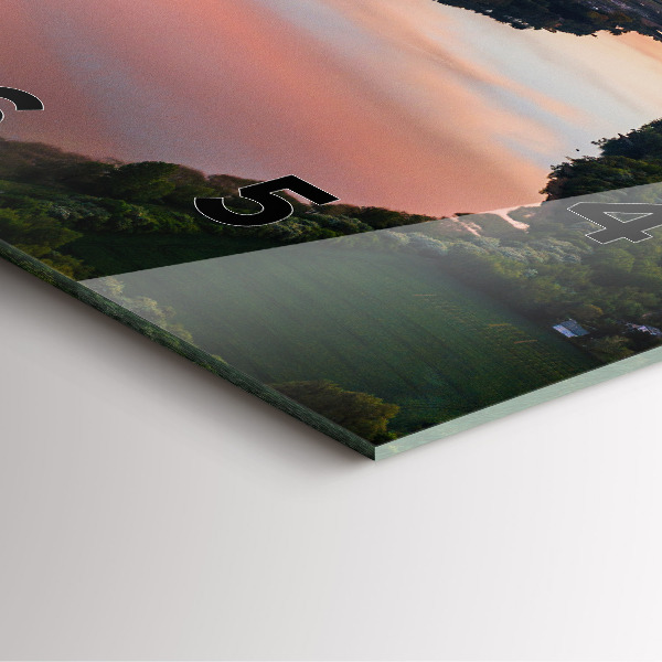 Orologio quadrato Vista lago