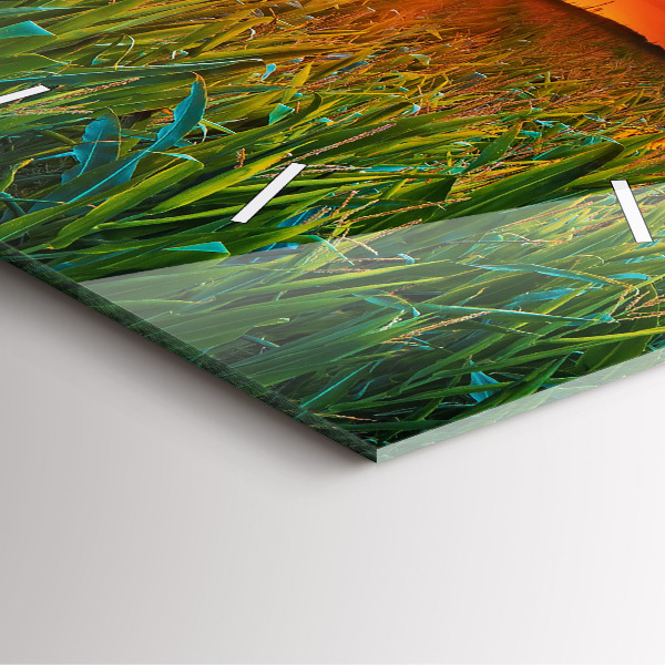 Orologio quadrato Girasoli nel prato