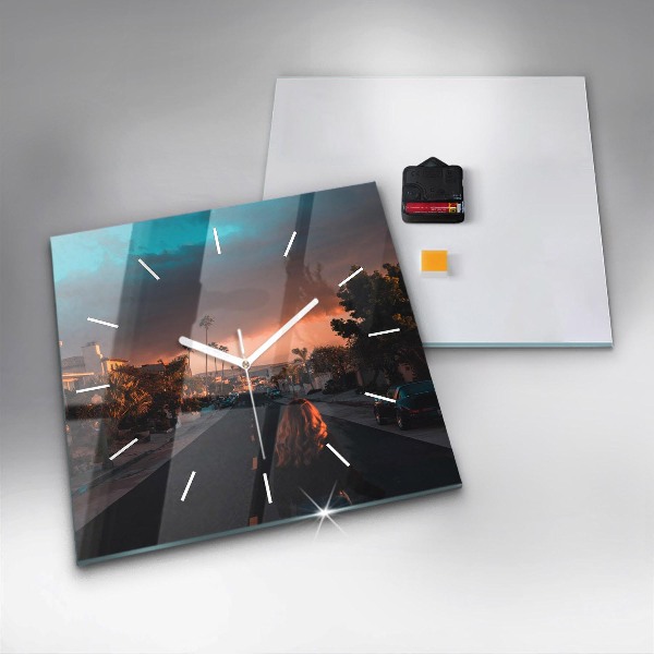 Orologio quadrato Donna sulla strada