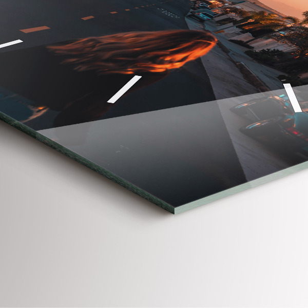 Orologio quadrato Donna sulla strada