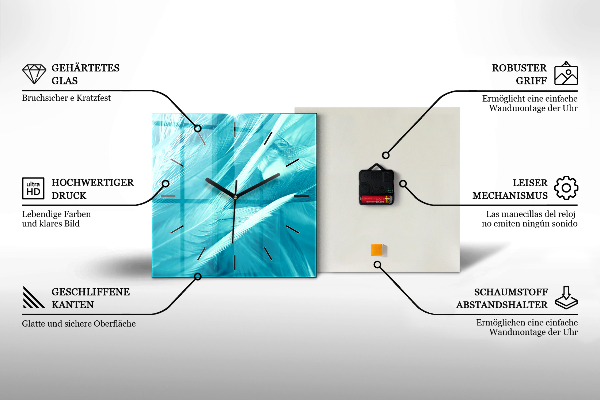 Orologio quadrato Imbarcazione affondata