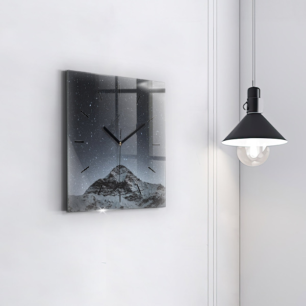 Orologio quadrato Montagna sotto le stelle