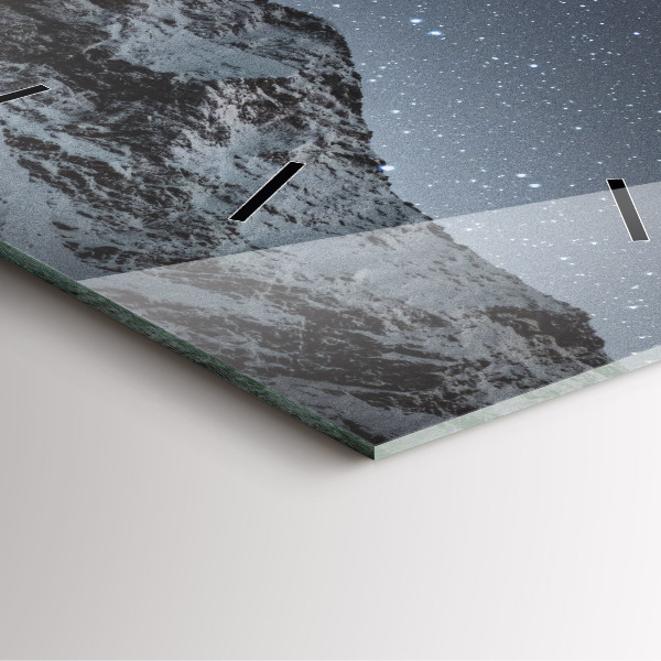 Orologio quadrato Montagna sotto le stelle