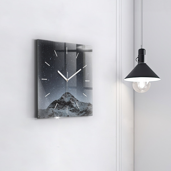 Orologio quadrato Montagna sotto le stelle