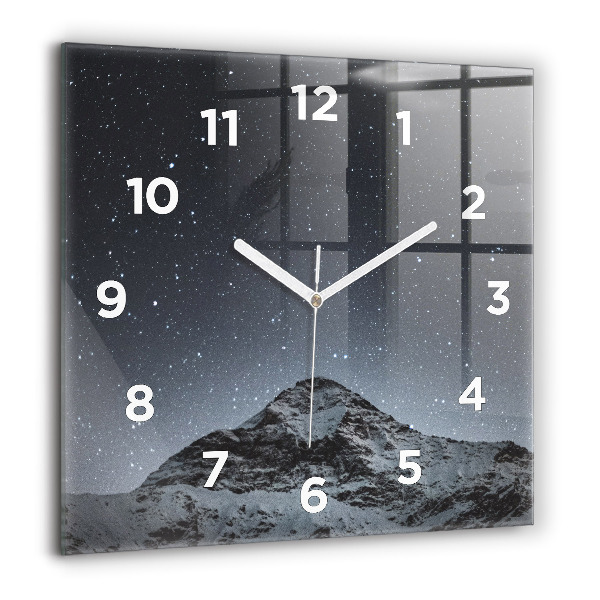 Orologio quadrato Montagna sotto le stelle