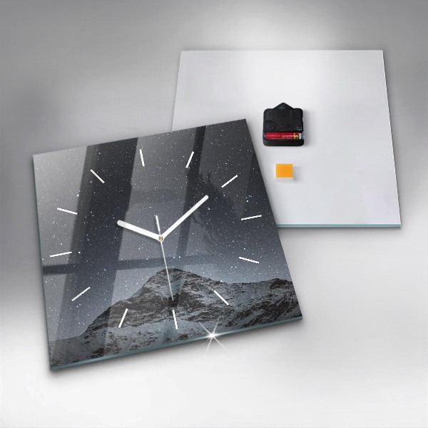 Orologio quadrato Montagna sotto le stelle