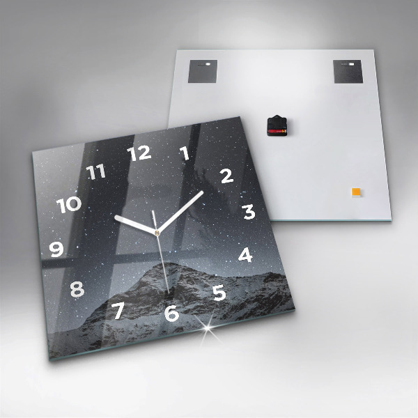 Orologio quadrato Montagna sotto le stelle