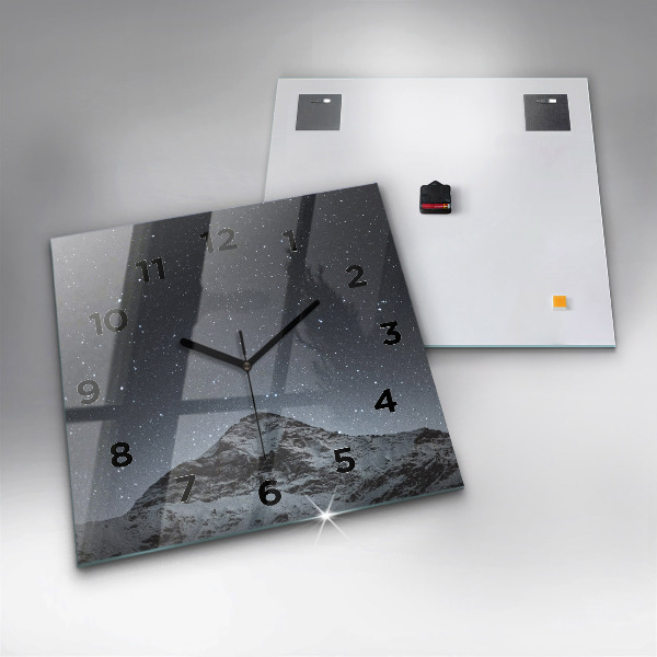 Orologio quadrato Montagna sotto le stelle