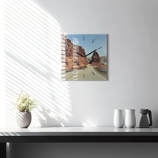 Orologio quadrato Route 66 negli Stati Uniti