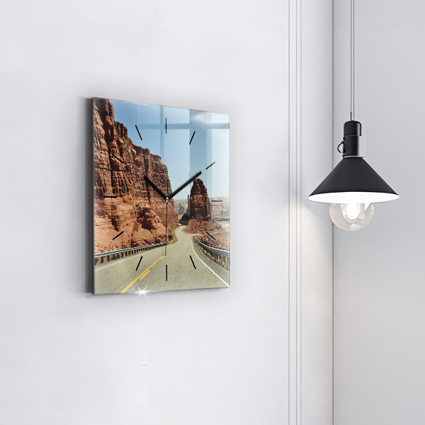 Orologio quadrato Route 66 negli Stati Uniti