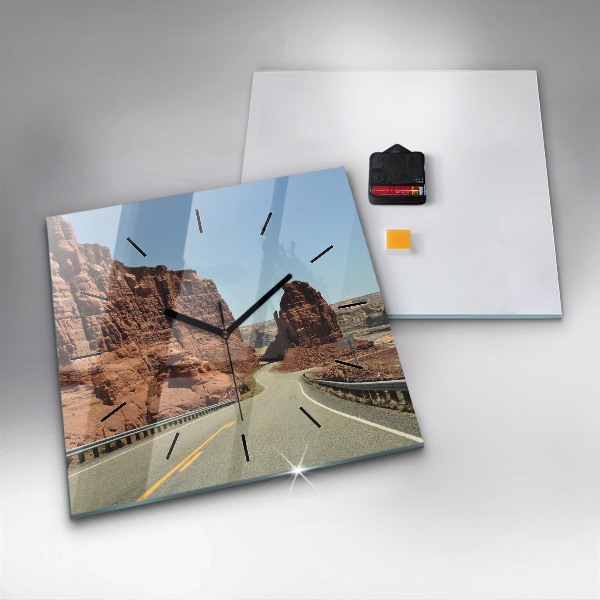 Orologio quadrato Route 66 negli Stati Uniti