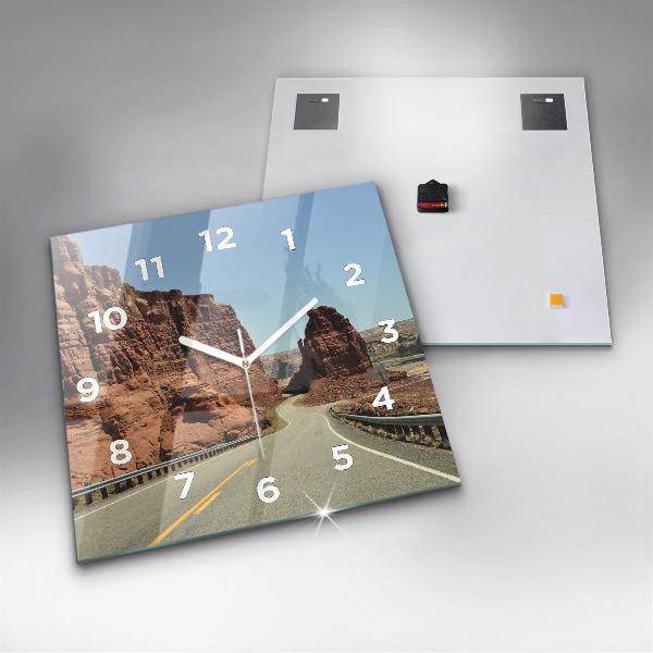 Orologio quadrato Route 66 negli Stati Uniti