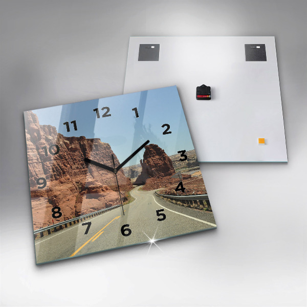 Orologio quadrato Route 66 negli Stati Uniti